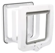 Trixie Katteluke 4-veis med tunnel, hvit, 20 × 22 cm