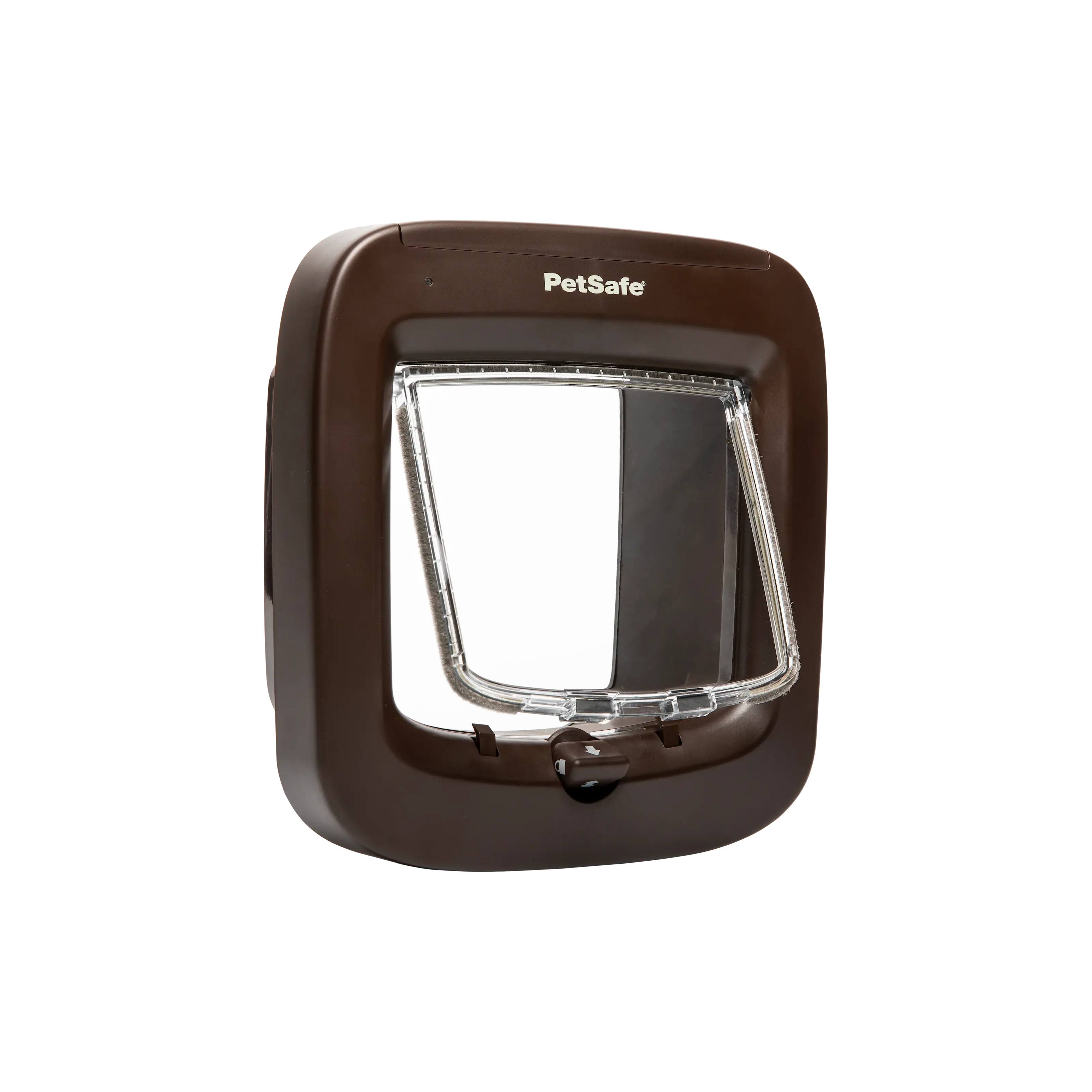 Petsafe katteluke med mikrochip i brun utførelse