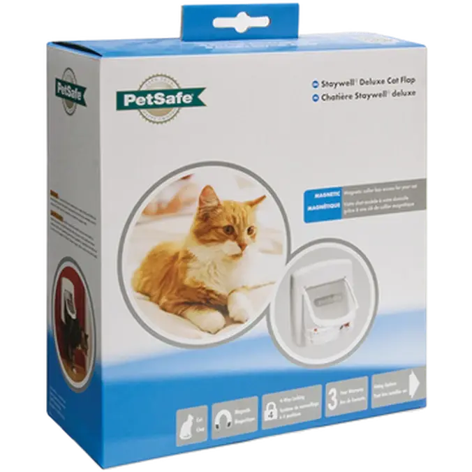 Petsafe Staywell Magnetisk Deluxe katteluke med magnetlås