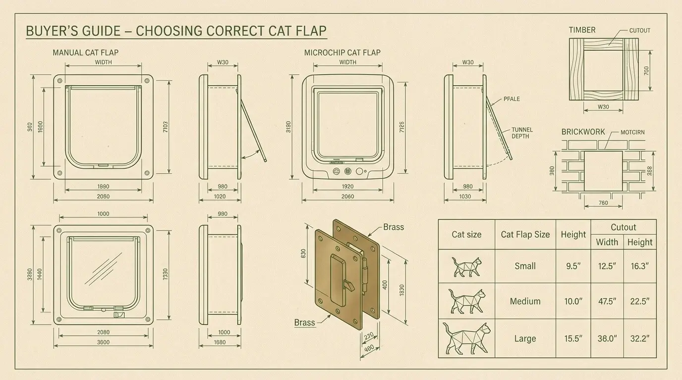 Katteluke – finn riktig type og størrelse | Katteluke.com